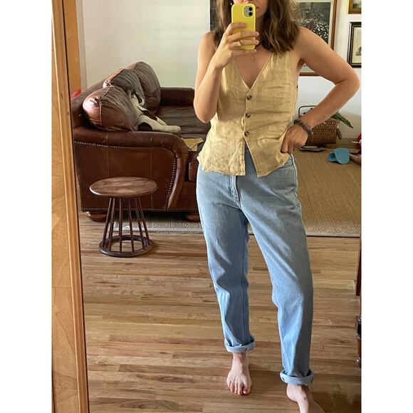 Lands End Vintage Light Wash Straight Leg Jeans - Picture 1 of 6